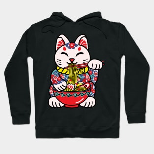 anime lucky Ramen Cat Hoodie